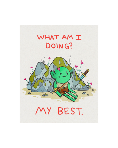 Doing my Best Risograph Print