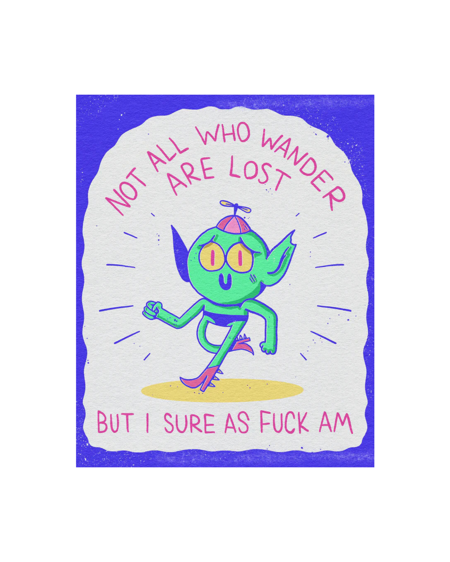Lost Risograph Print