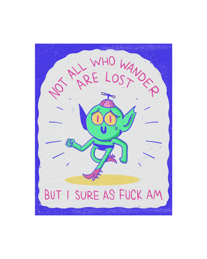 Lost Risograph Print