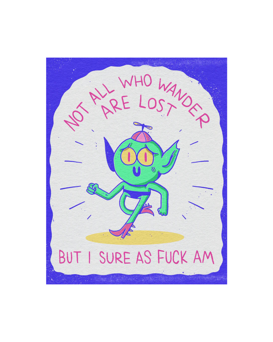 Lost Risograph Print