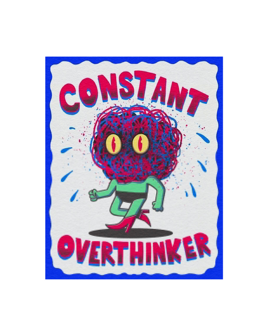 Over-Thinker Risograph Print