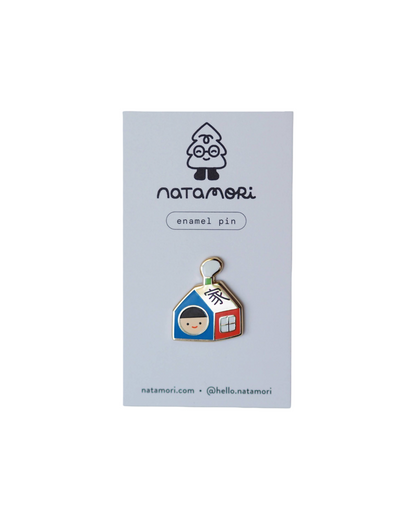 Home (家) • enamel pin