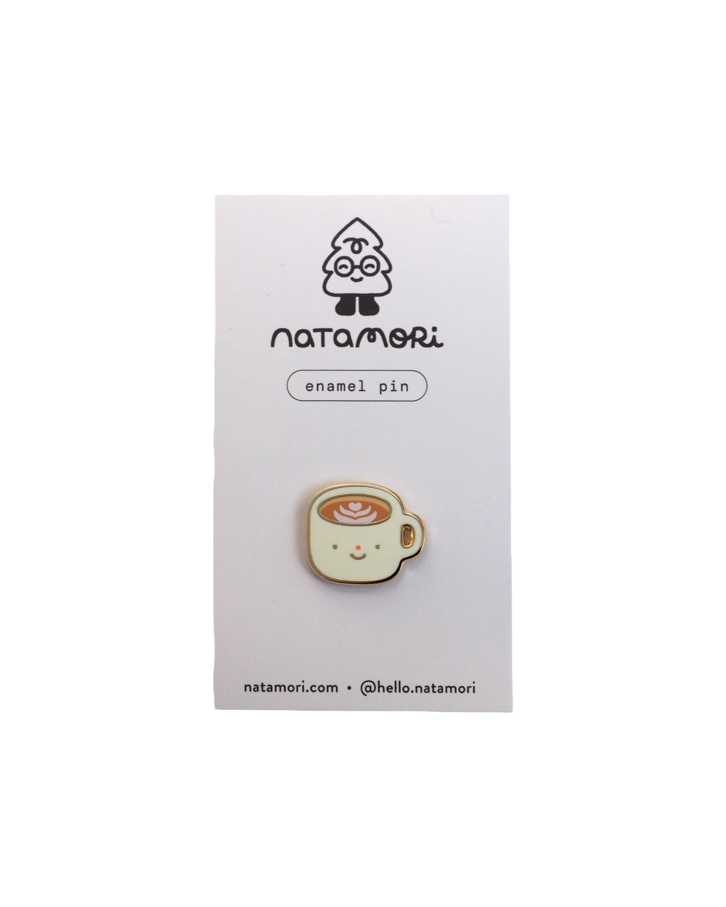 Latte • enamel pin