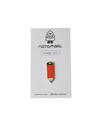 Red pencil • enamel pin