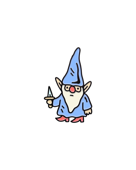 Stabby Gnome Enamel Pin