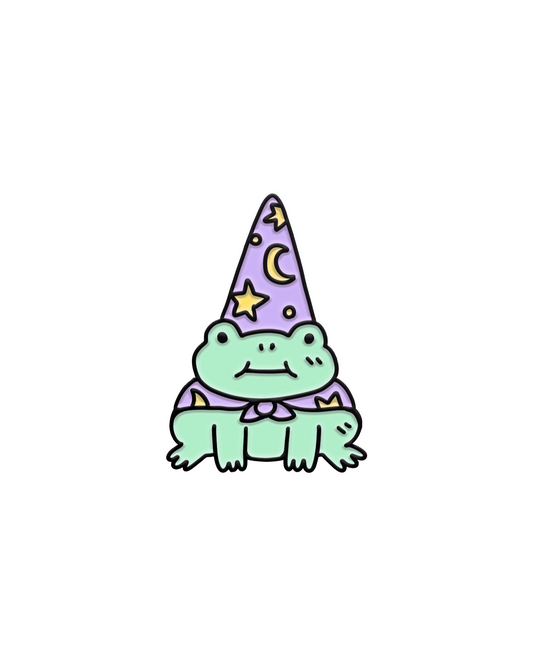 Frog Wizard Enamel Pin