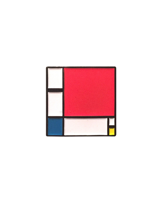 Composition II in Red, Blue, and Yellow • Enamel Pin