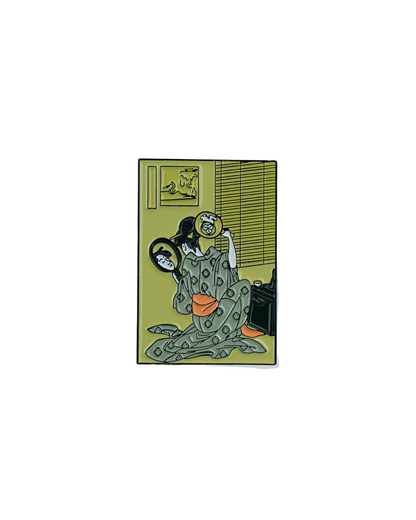 Takashima Ohisa Using Two Mirrors to Observe... • Enamel Pin