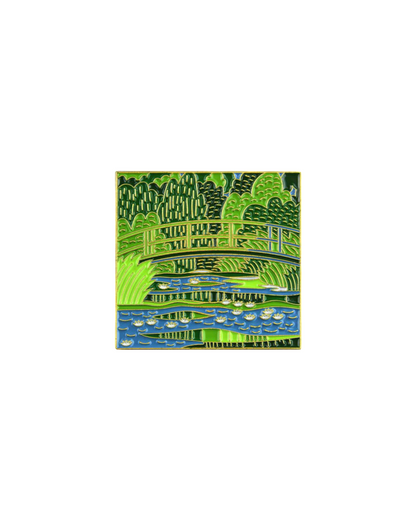 Water Lilies and Japanese Bridge • Enamel Pin