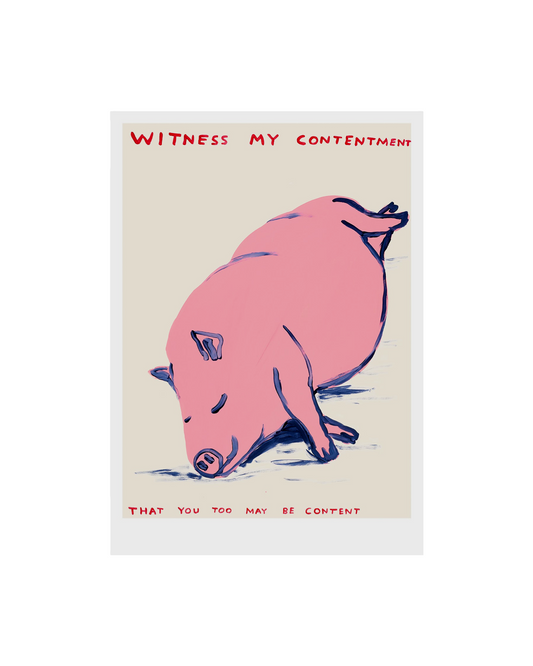 Witness My Contentment (2020) / David Shrigley Print