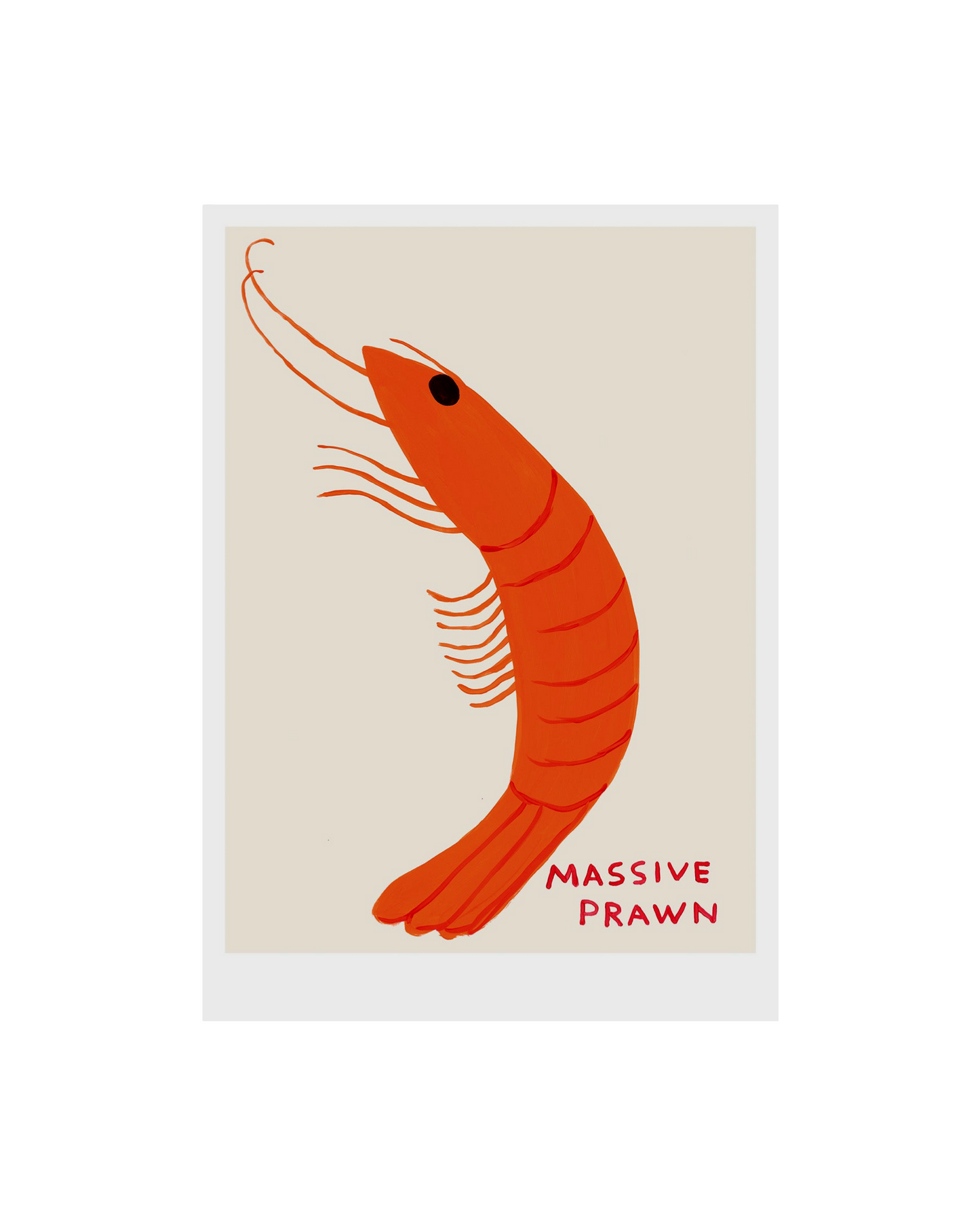 Massive Prawn (2022) / David Shrigley Print