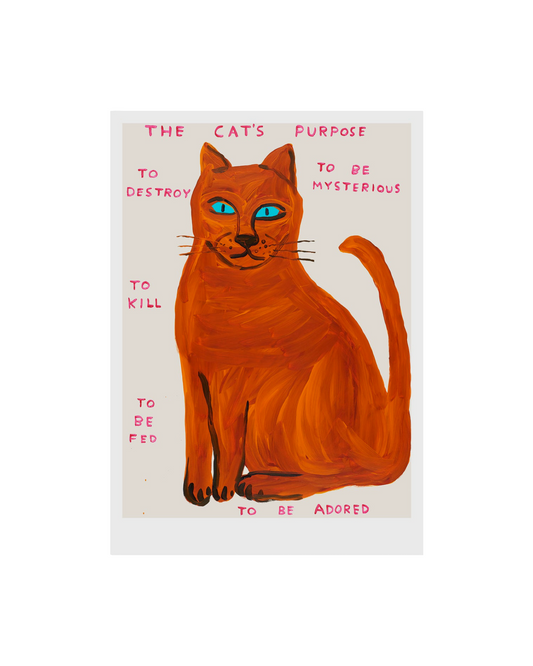 The Cats Purpose (2021) / David Shrigley Print
