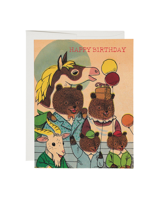 Richard Scarry Birthday Gang Card