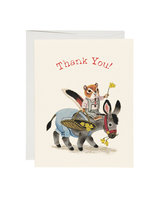 Richard Scarry Chipmunk and Donkey Card
