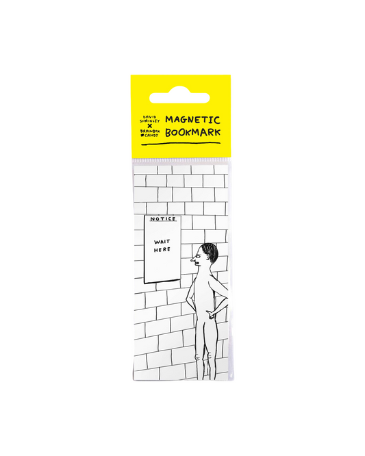 Wait Here - Shrigley Magnetic Bookmark
