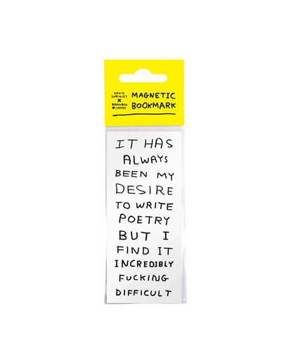 Write Poetry - Shrigley Magnetic Bookmark