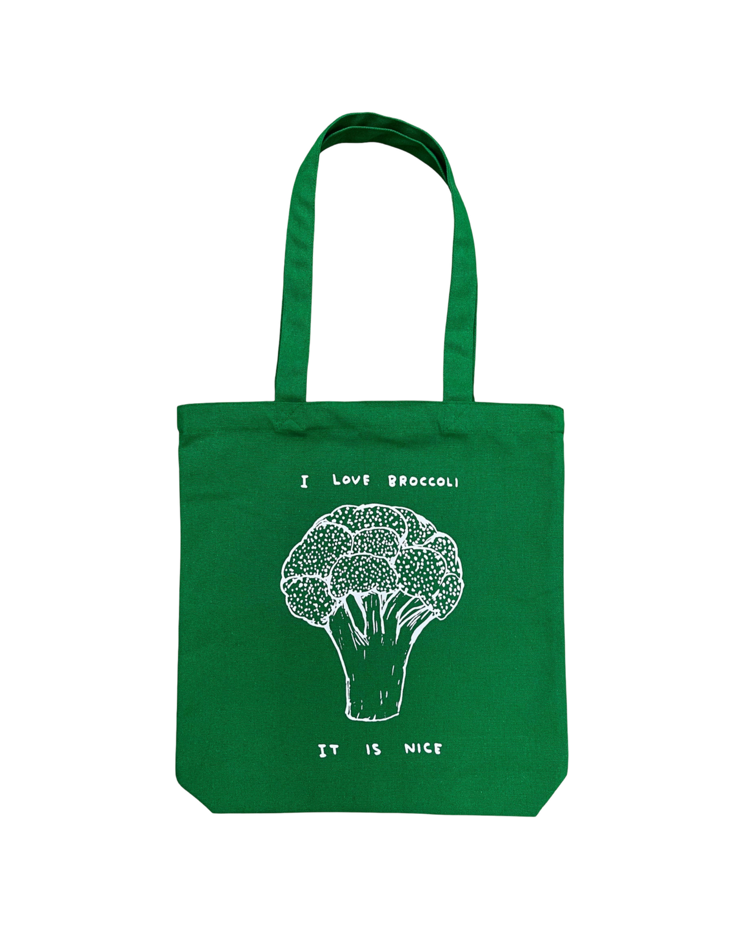 David Shrigley : I Love Broccoli Tote
