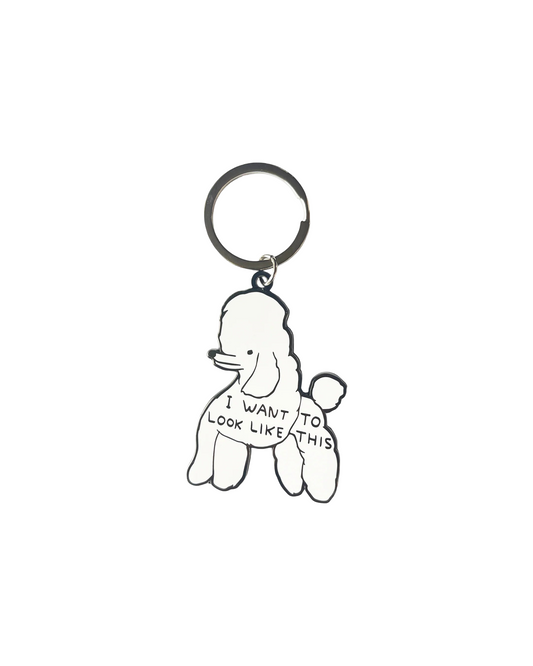 David Shrigley: Poodle Keyring
