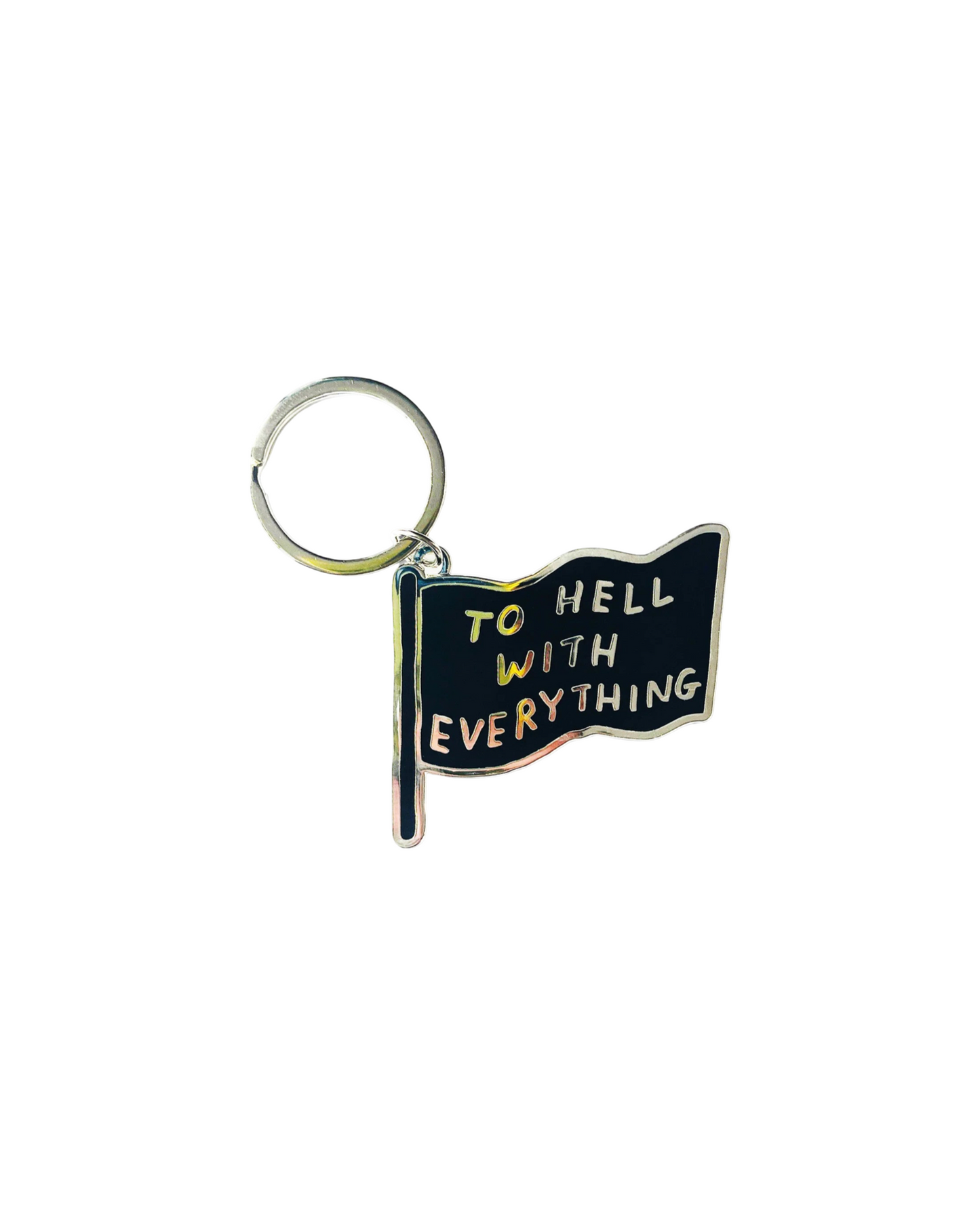 David Shrigley: To Hell With It Everything Keyring