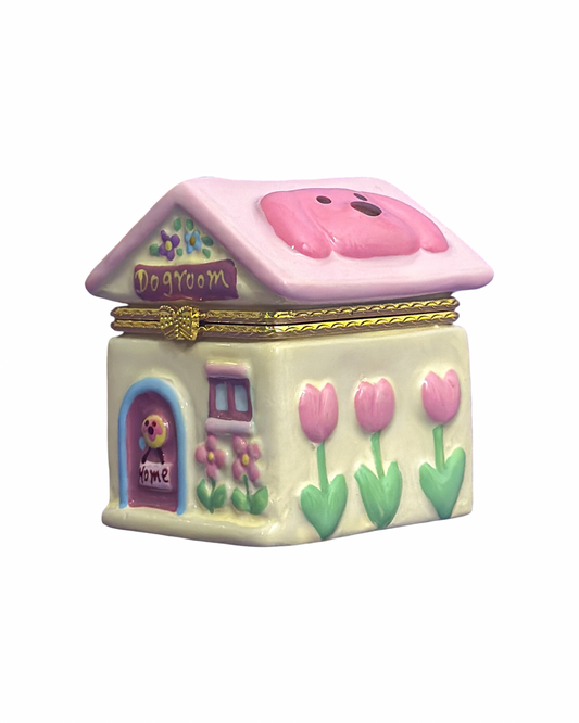 Puppy Cottage Trinket Box