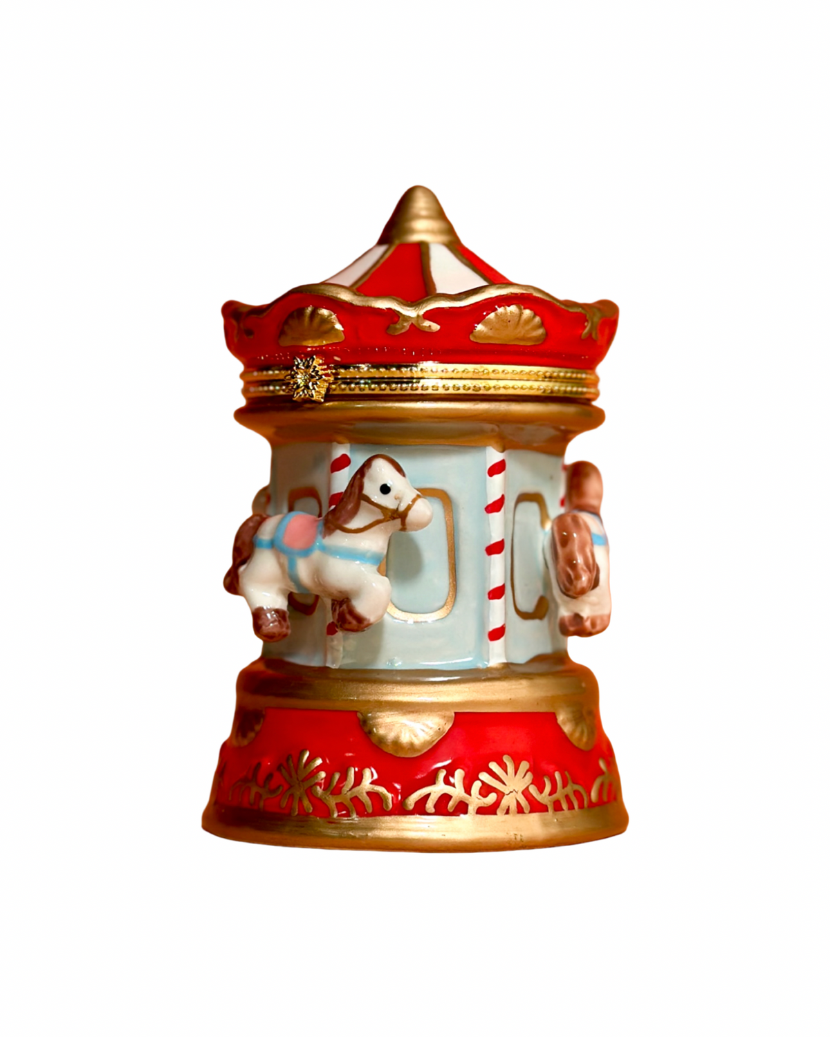 Carousel Hand Painted Trinket Box