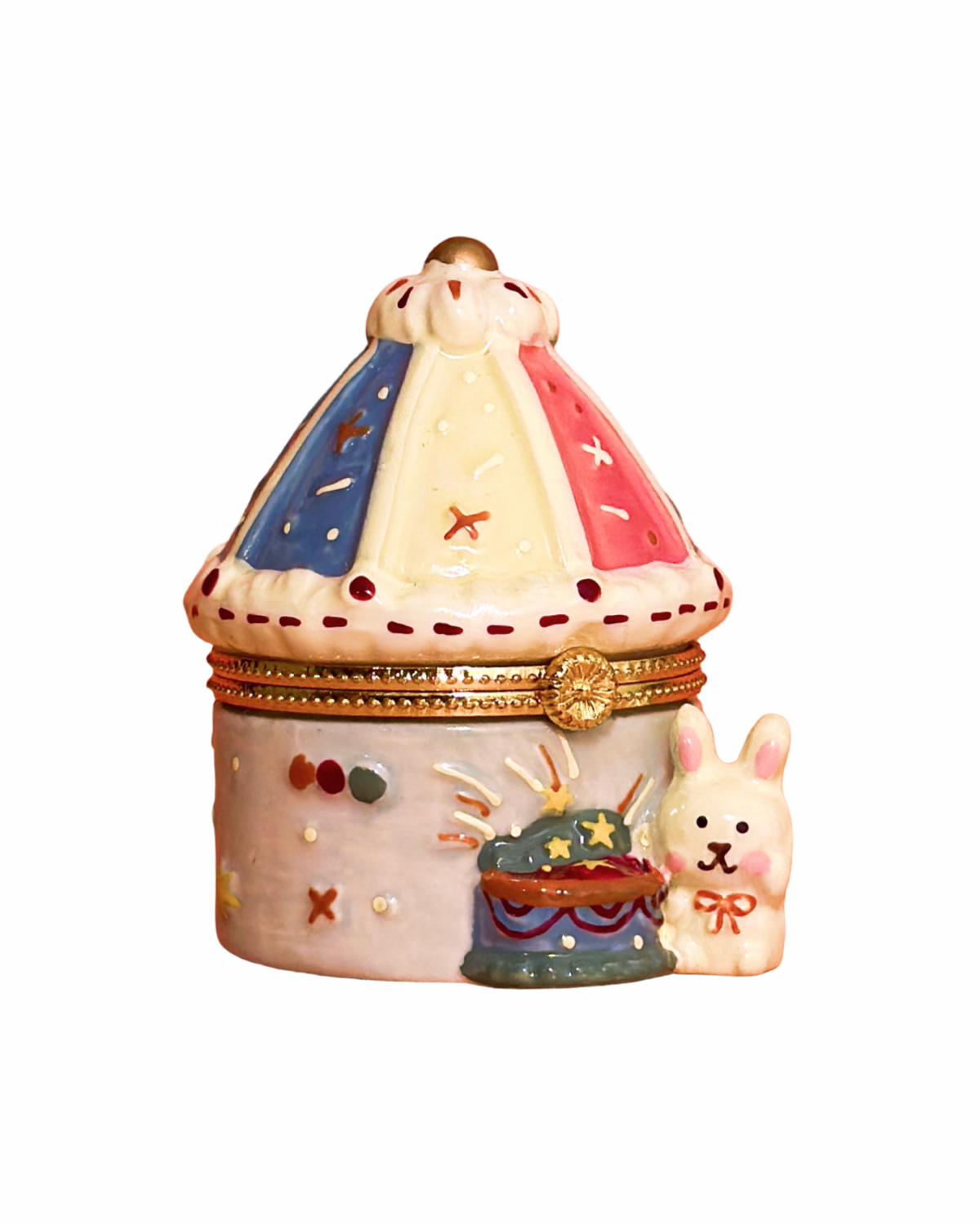 Carousel Bunny Trinket Box