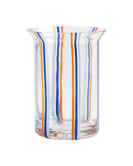 Yogu Vase Stripe Blue