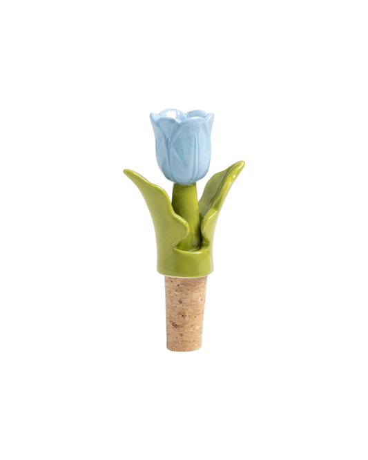 Tulip Bottle Stopper / Blue