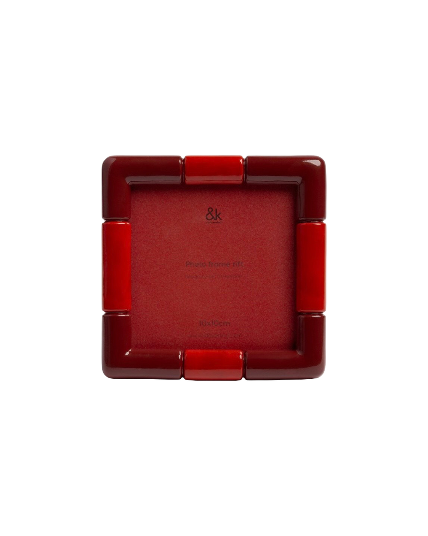 Photo Frame Rift Square Burgundy