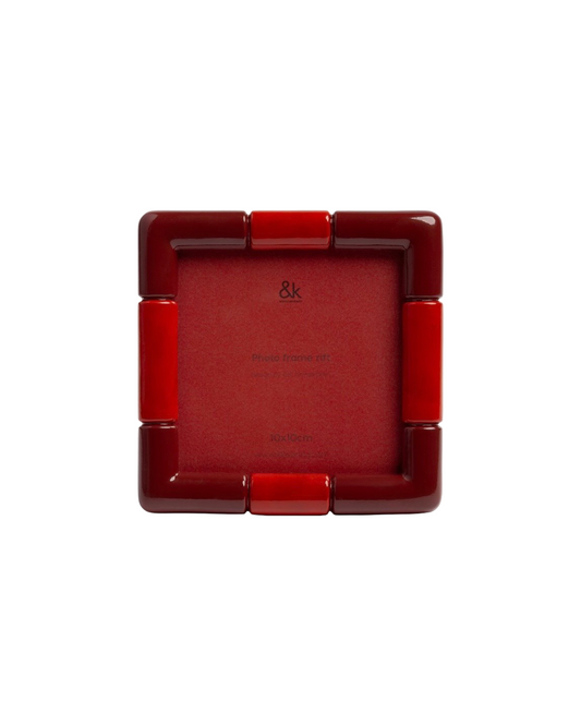 Photo Frame Rift Square Burgundy