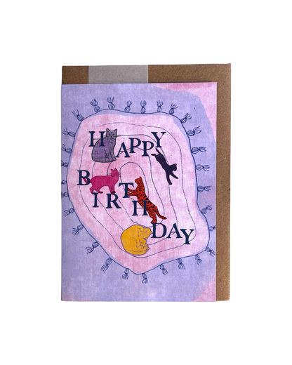 Happy Birthday Cats Card