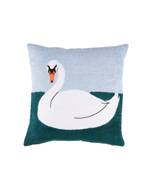 Swan at the Lake Cushion Cover