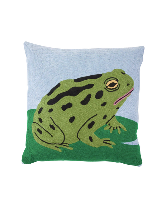 Toad at the Pond Cushion Cover