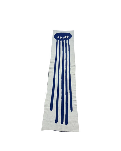Blue squid Statement scarf