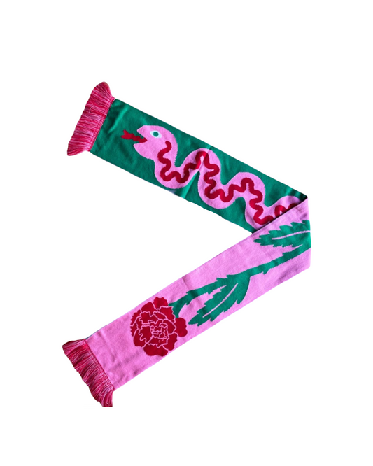 Snake / Rose Scarf