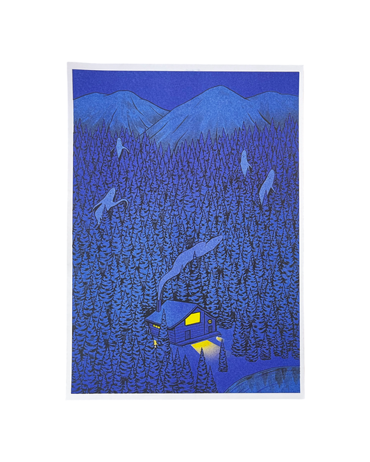 Gloaming Risograph Print