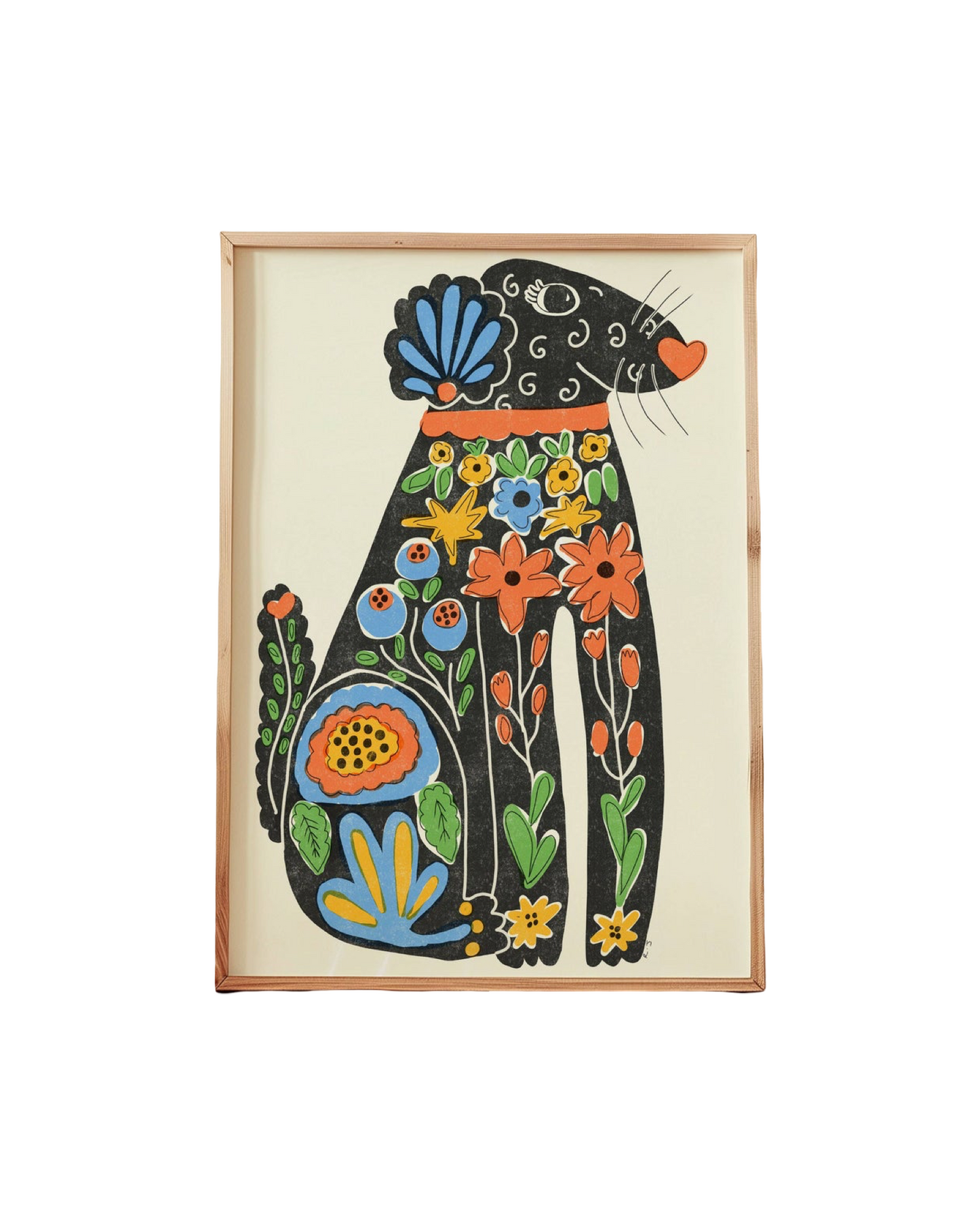 Funky Dog A4 Print