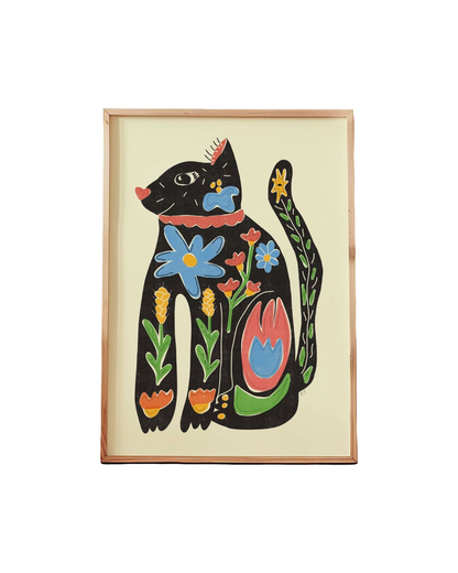 Funky Cat A4 Print