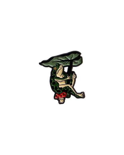Leaf Umbrella Enamel Pin