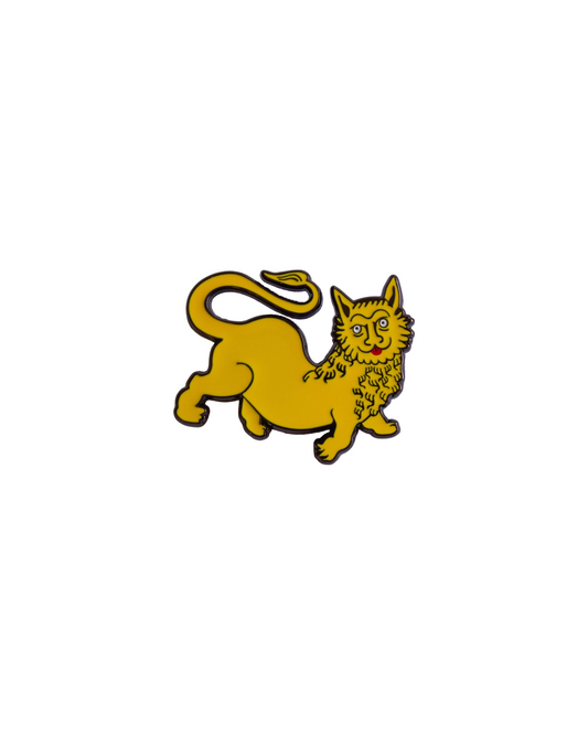 Dumb Medieval Lion Enamel Pin