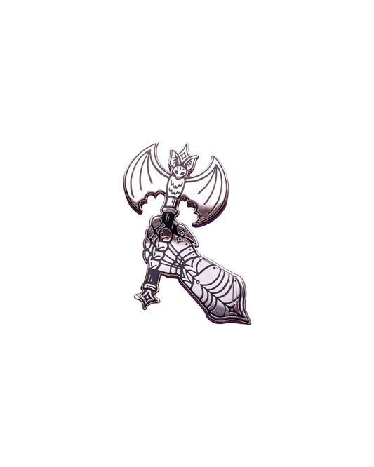 Battle Axe & Gauntlet - Enamel Pin