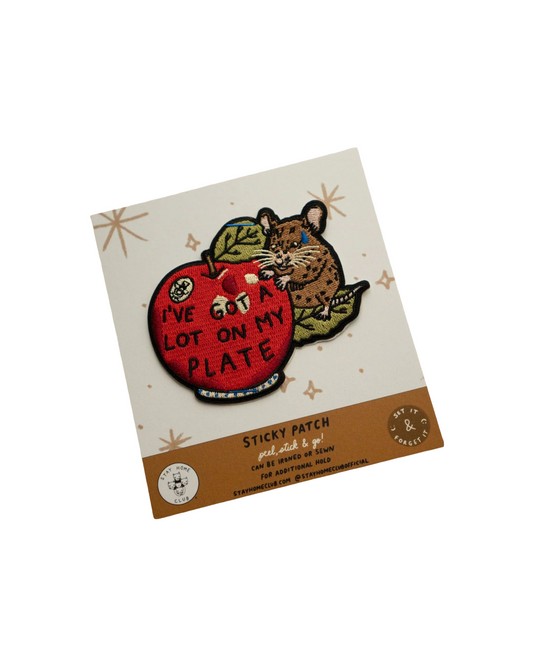A Lot On My Plate Sticky Patch