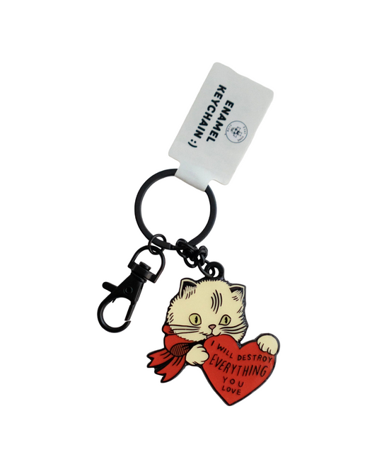 Destroy Cat Keychain