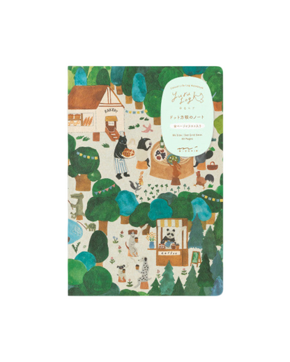 Midori Yuru Log Notebook : Forest Animals