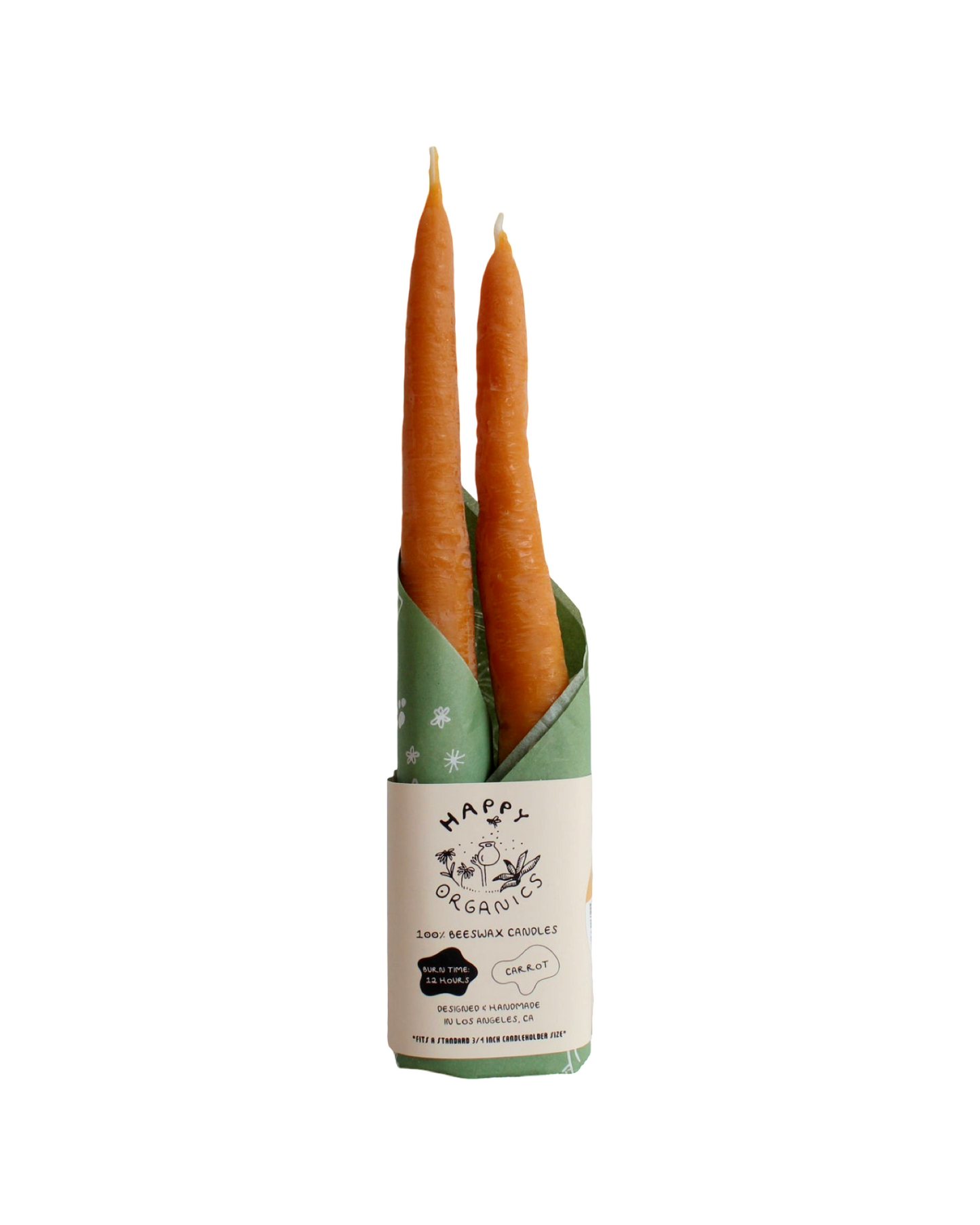 Carrot Beeswax Candles