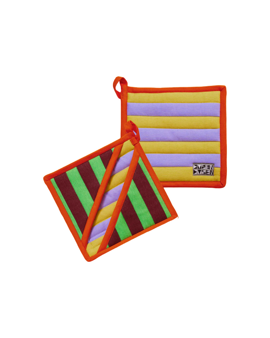 Jalepeno Stripe Pocket Pot Holder