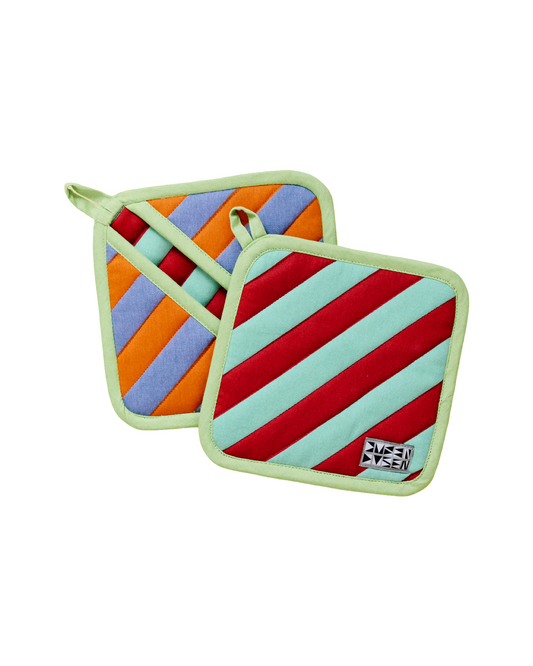 Pumpernickel Stripe Pocket Pot Holder