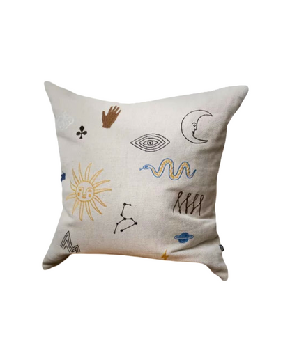 Symbol Embroidered Cushion