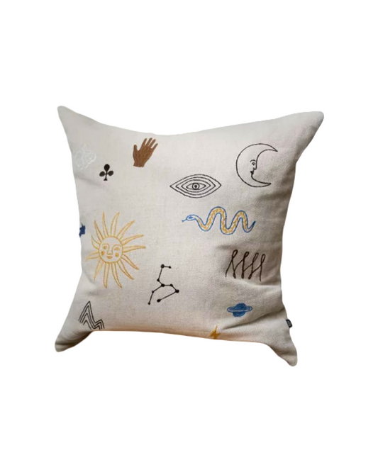 Symbol Embroidered Cushion