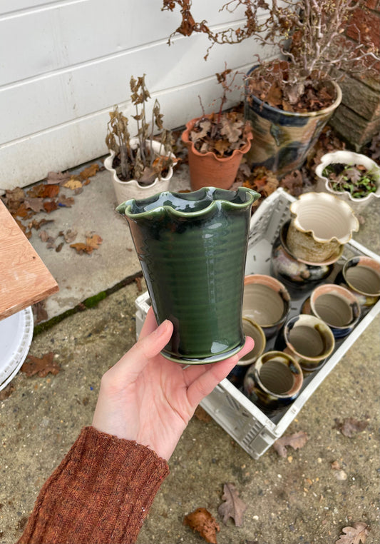 Emerald Green Vase - Small